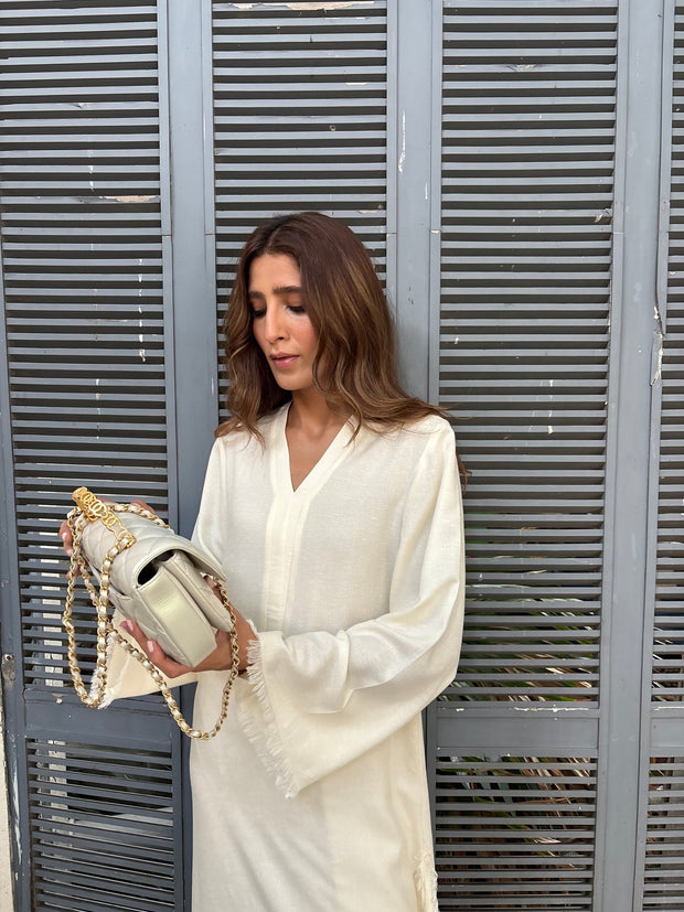 OFF WHITE DHAAGA SET