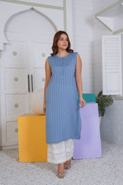 Azure - Blue Sleeveless Shirt