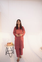 Mia - Premium Red Stripe Outfit
