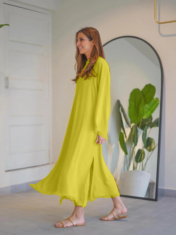 Lime Green Full Sleeves Carlo Set